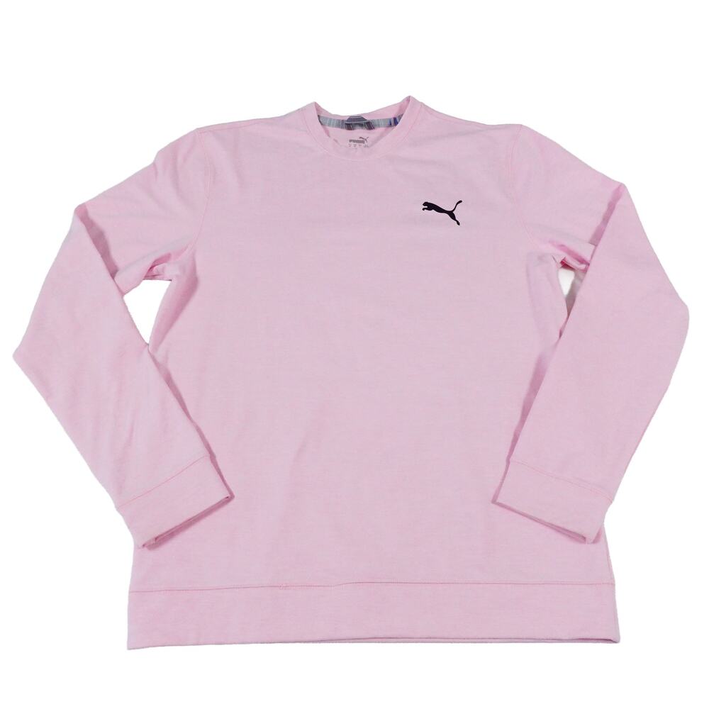 PUMA Golf Performance Pink Sweatshirt Pull Over Mens Medium